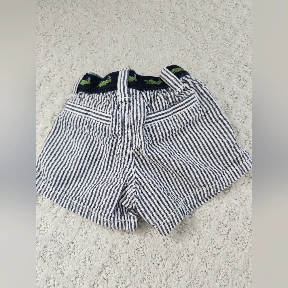 Gymboree Blue Stripe‎ Shorts Baby Boys Nautical Beach Size 0-3 Months